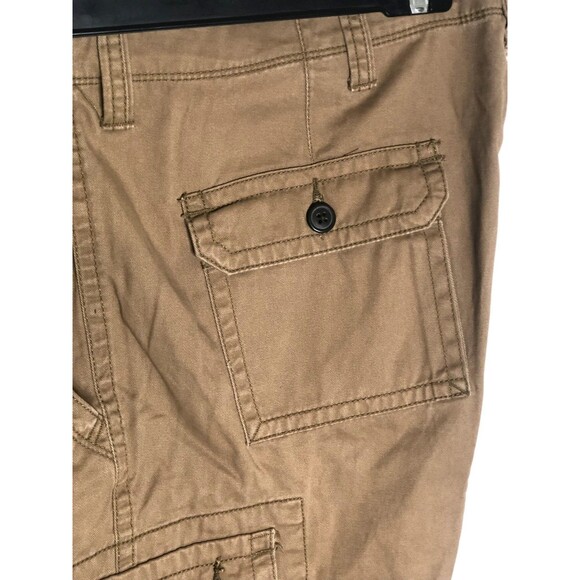 Men's Arizona Jean Co. Cargo Shorts Khaki Size 40 100% Cotton Button Pockets NEW - Picture 7 of 10